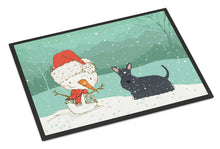 Load image into Gallery viewer, Scottish Terrier Snowman Christmas Doormat - 24x36 Decorative Floor Mat – Indoor/Outdoor Rug with Artistic Flair CK2068JMAT