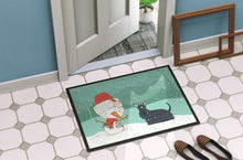Load image into Gallery viewer, Scottish Terrier Snowman Christmas Doormat - 18x27 Decorative Floor Mat – Indoor/Outdoor Rug with Artistic Flair CK2068MAT