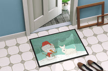 Load image into Gallery viewer, Wheaten Scottish Terrier Snowman Christmas Doormat - 24x36 Decorative Floor Mat – Indoor/Outdoor Rug with Artistic Flair CK2069JMAT