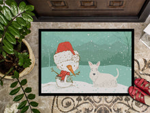 Load image into Gallery viewer, Wheaten Scottish Terrier Snowman Christmas Doormat - 18x27 Decorative Floor Mat – Indoor/Outdoor Rug with Artistic Flair CK2069MAT