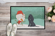 Load image into Gallery viewer, Black Spaniel Snowman Christmas Doormat - 18x27 Decorative Floor Mat – Indoor/Outdoor Rug with Artistic Flair CK2070MAT