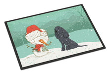 Load image into Gallery viewer, Black Spaniel Snowman Christmas Doormat - 18x27 Decorative Floor Mat – Indoor/Outdoor Rug with Artistic Flair CK2070MAT