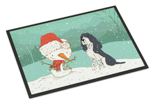 Load image into Gallery viewer, English Springer Spaniel Snowman Christmas Doormat - 24x36 Decorative Floor Mat – Indoor/Outdoor Rug with Artistic Flair CK2073JMAT