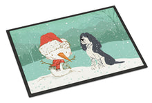 Load image into Gallery viewer, English Springer Spaniel Snowman Christmas Doormat - 18x27 Decorative Floor Mat – Indoor/Outdoor Rug with Artistic Flair CK2073MAT
