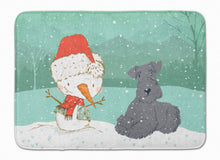 Load image into Gallery viewer, Lakeland Terrier Snowman Christmas Machine Washable Memory Foam Mat CK2077RUG