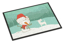 Load image into Gallery viewer, White Chihuahua Snowman Christmas Doormat - 18x27 Decorative Floor Mat – Indoor/Outdoor Rug with Artistic Flair CK2082MAT