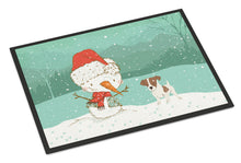 Load image into Gallery viewer, Jack Russell Terrier #2 Snowman Christmas Doormat - 18x27 Decorative Floor Mat – Indoor/Outdoor Rug with Artistic Flair CK2091MAT