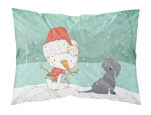Load image into Gallery viewer, Black Maltese Snowman Christmas  Standard Pillowcase – Artistic Decorative Front, White Back CK2092PILLOWCASE