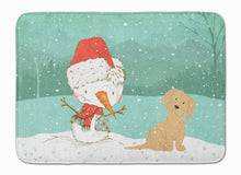 Load image into Gallery viewer, Brown Maltese Snowman Christmas Machine Washable Memory Foam Mat CK2093RUG