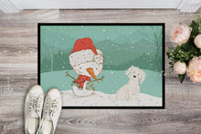 Load image into Gallery viewer, Maltese Snowman Christmas Doormat - 24x36 Decorative Floor Mat – Indoor/Outdoor Rug with Artistic Flair CK2094JMAT