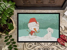 Load image into Gallery viewer, Maltese Snowman Christmas Doormat - 24x36 Decorative Floor Mat – Indoor/Outdoor Rug with Artistic Flair CK2094JMAT