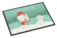 Load image into Gallery viewer, Maltese Snowman Christmas Doormat - 18x27 Decorative Floor Mat – Indoor/Outdoor Rug with Artistic Flair CK2094MAT