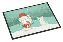 Load image into Gallery viewer, Westie Terrier Snowman Christmas Doormat - 24x36 Decorative Floor Mat – Indoor/Outdoor Rug with Artistic Flair CK2097JMAT