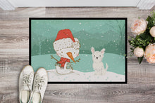 Load image into Gallery viewer, Westie Terrier Snowman Christmas Doormat - 18x27 Decorative Floor Mat – Indoor/Outdoor Rug with Artistic Flair CK2097MAT