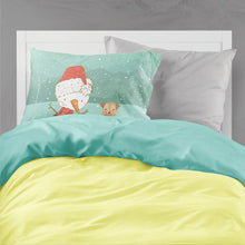 Load image into Gallery viewer, Yorkie Natural Ears Snowman Christmas  Standard Pillowcase – Artistic Decorative Front, White Back CK2099PILLOWCASE