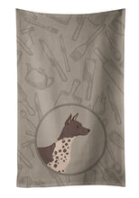 Load image into Gallery viewer, American Hairless Terrier In the Kitchen Kitchen Towel – Artistic Dish Towel for Everyday Use CK2161KTWL