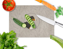 Load image into Gallery viewer, Australian Shepherd In the Kitchen Glass Cutting Boards – Durable, Decorative Kitchen Art Large CK2163LCB