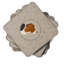 Load image into Gallery viewer, Basset Hound In the Kitchen Foam Coaster  CK2165FC