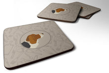 Load image into Gallery viewer, Basset Hound In the Kitchen Foam Coaster  CK2165FC