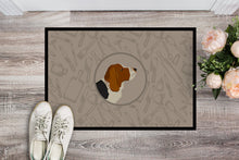 Load image into Gallery viewer, Basset Hound In the Kitchen Doormat - 24x36 Decorative Floor Mat – Indoor/Outdoor Rug with Artistic Flair CK2165JMAT