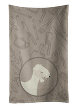 Load image into Gallery viewer, Bedlington Terrier In the Kitchen Kitchen Towel – Artistic Dish Towel for Everyday Use CK2167KTWL