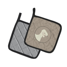 Load image into Gallery viewer, Bedlington Terrier In the Kitchen Pot Holders - Set of 2 - Heat-Resistant Kitchen Essentials CK2167PTHD
