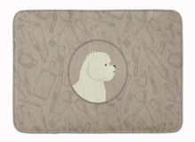 Load image into Gallery viewer, Bichon Frise In the Kitchen Machine Washable Memory Foam Mat CK2168RUG