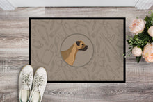 Load image into Gallery viewer, Border Terrier In the Kitchen Doormat - 18x27 Decorative Floor Mat – Indoor/Outdoor Rug with Artistic Flair CK2170MAT