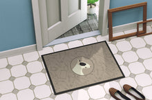 Load image into Gallery viewer, Black and White Bull Terrier In the Kitchen Doormat - 24x36 Decorative Floor Mat – Indoor/Outdoor Rug with Artistic Flair CK2174JMAT
