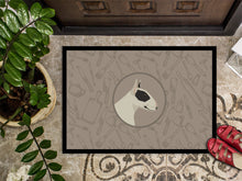 Load image into Gallery viewer, Black and White Bull Terrier In the Kitchen Doormat - 18x27 Decorative Floor Mat – Indoor/Outdoor Rug with Artistic Flair CK2174MAT
