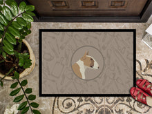Load image into Gallery viewer, Fawn and White Bull Terrier In the Kitchen Doormat - 24x36 Decorative Floor Mat – Indoor/Outdoor Rug with Artistic Flair CK2175JMAT