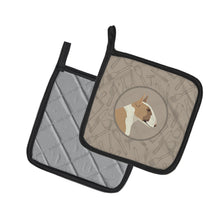 Load image into Gallery viewer, Fawn and White Bull Terrier In the Kitchen Pot Holders - Set of 2 - Heat-Resistant Kitchen Essentials CK2175PTHD