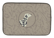 Load image into Gallery viewer, Dalmatian In the Kitchen Dish Drying Mat – Absorbent, Artistic Kitchen Essentials CK2181DDM