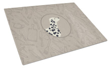 Load image into Gallery viewer, Dalmatian In the Kitchen Glass Cutting Boards – Durable, Decorative Kitchen Art Large CK2181LCB