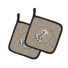 Load image into Gallery viewer, Dalmatian In the Kitchen Pot Holders - Set of 2 - Heat-Resistant Kitchen Essentials CK2181PTHD