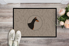 Load image into Gallery viewer, Doberman Pinscher In the Kitchen Doormat - 18x27 Decorative Floor Mat – Indoor/Outdoor Rug with Artistic Flair CK2182MAT