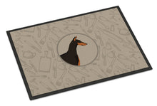 Load image into Gallery viewer, Doberman Pinscher In the Kitchen Doormat - 18x27 Decorative Floor Mat – Indoor/Outdoor Rug with Artistic Flair CK2182MAT