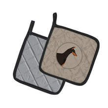 Load image into Gallery viewer, Doberman Pinscher In the Kitchen Pot Holders - Set of 2 - Heat-Resistant Kitchen Essentials CK2182PTHD