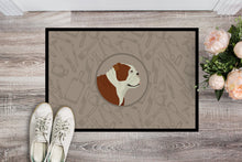 Load image into Gallery viewer, English Bulldog In the Kitchen Doormat - 24x36 Decorative Floor Mat – Indoor/Outdoor Rug with Artistic Flair CK2183JMAT