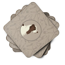 Load image into Gallery viewer, English Springer Spaniel In the Kitchen Foam Coaster  CK2184FC