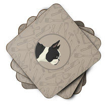 Load image into Gallery viewer, French Bulldog In the Kitchen Foam Coaster  CK2186FC