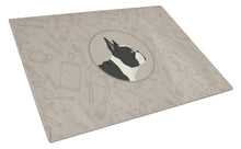 Load image into Gallery viewer, French Bulldog In the Kitchen Glass Cutting Boards – Durable, Decorative Kitchen Art Large CK2186LCB