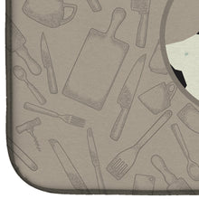 Load image into Gallery viewer, Jack Russell Terrier In the Kitchen Dish Drying Mat – Absorbent, Artistic Kitchen Essentials CK2194DDM