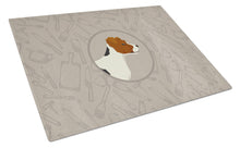 Load image into Gallery viewer, Jack Russell Terrier In the Kitchen Glass Cutting Boards – Durable, Decorative Kitchen Art Large CK2194LCB
