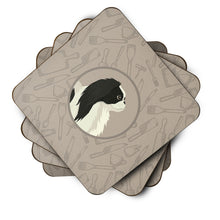 Load image into Gallery viewer, Japanese Chin In the Kitchen Foam Coaster  CK2195FC