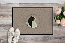 Load image into Gallery viewer, Japanese Chin In the Kitchen Doormat - 18x27 Decorative Floor Mat – Indoor/Outdoor Rug with Artistic Flair CK2195MAT