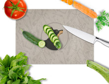 Load image into Gallery viewer, Lancashire Terrier In the Kitchen Glass Cutting Boards – Durable, Decorative Kitchen Art Large CK2197LCB