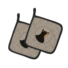Load image into Gallery viewer, Lancashire Terrier In the Kitchen Pot Holders - Set of 2 - Heat-Resistant Kitchen Essentials CK2197PTHD