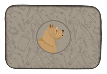 Load image into Gallery viewer, Norwich Terrier In the Kitchen Dish Drying Mat – Absorbent, Artistic Kitchen Essentials CK2198DDM