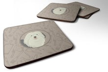 Load image into Gallery viewer, Old English Sheepdog In the Kitchen Foam Coaster  CK2199FC